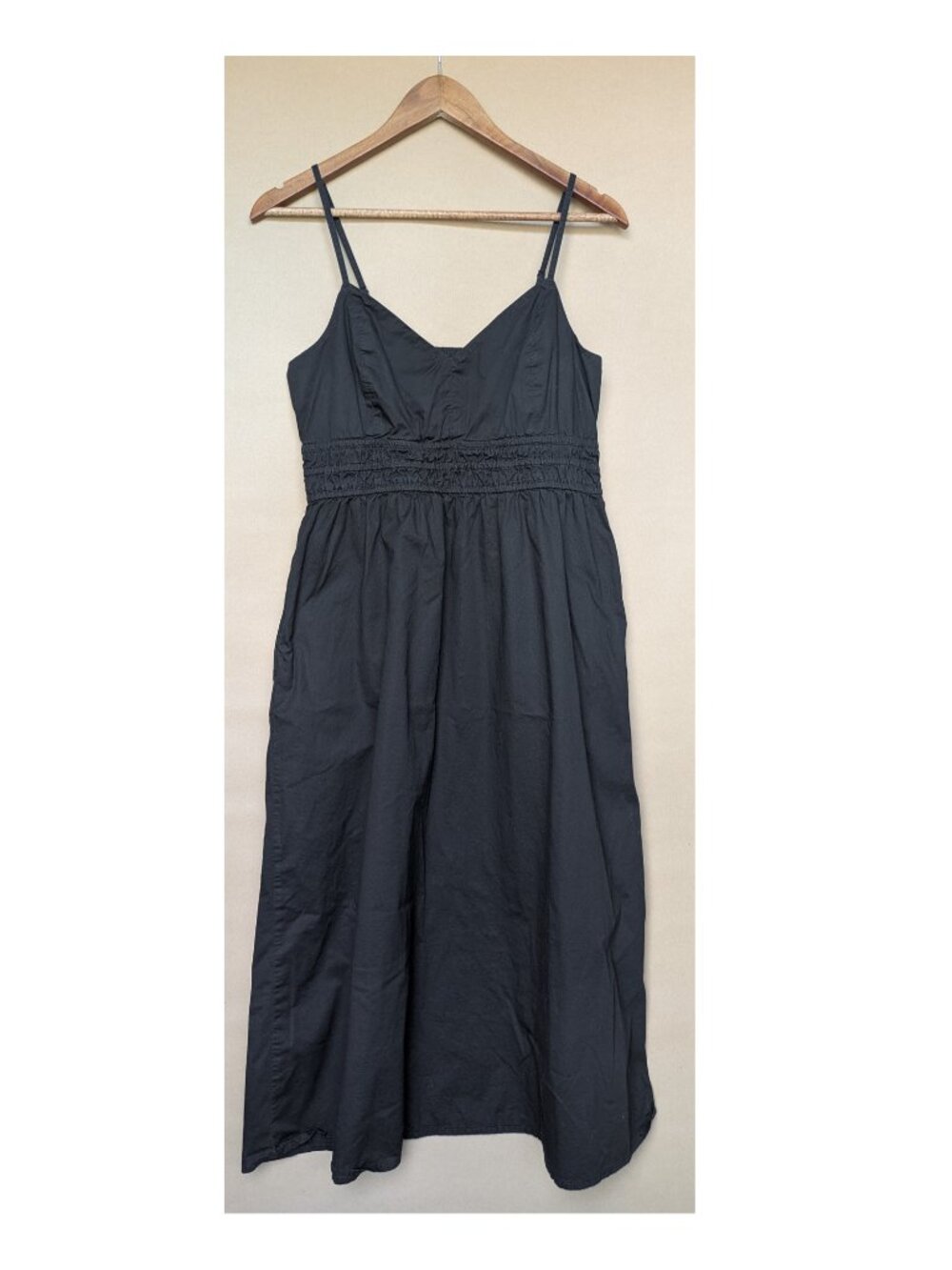 Old Navy Black Thin-Strap Midi Dress